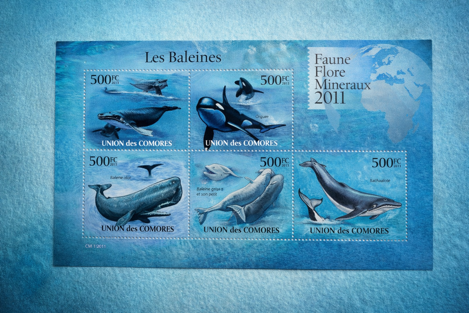 Timbre les baleines des Comores